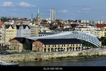 Budapest, Bálna kulturális központ-stock-foto