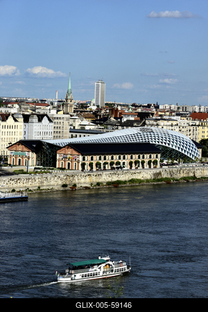 Budapest, Bálna kulturális központ-stock-foto