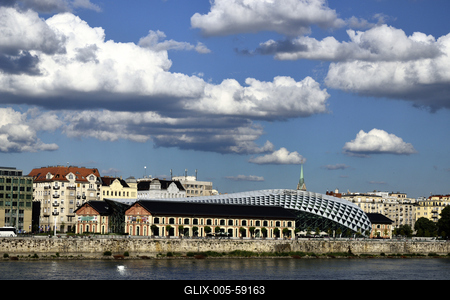 Budapest, Bálna kulturális központ-stock-foto