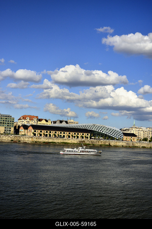 Budapest, Bálna kulturális központ-stock-foto