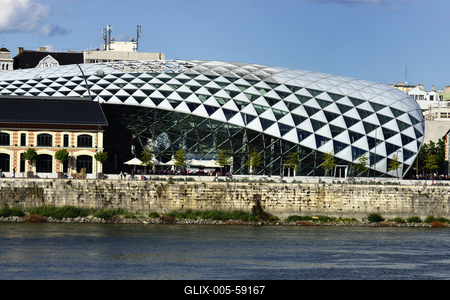 Budapest, Bálna kulturális központ-stock-foto