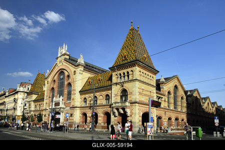Budapest, Vásárcsarnok-stock-foto