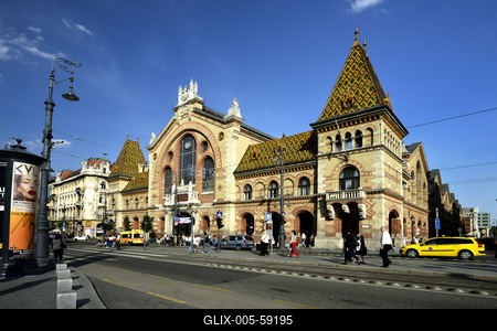 Budapest, Vásárcsarnok-stock-foto