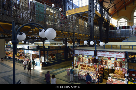 Budapest, Vásárcsarnok-stock-foto