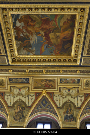 Budapest, Alexandra Könyvesház-stock-foto