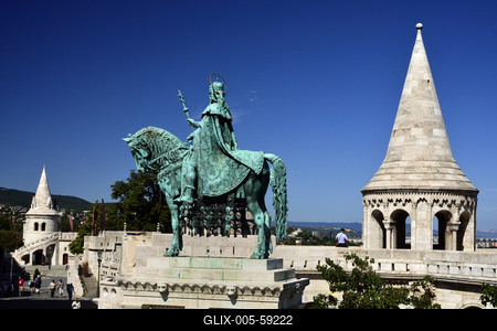Budapest, Halászbástya-stock-foto