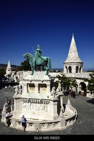 Budapest, Halászbástya-stock-foto