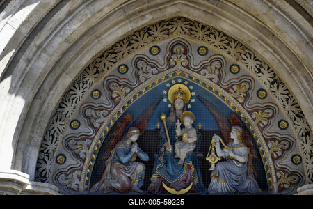 Budapest, Mátyás-templom-stock-foto