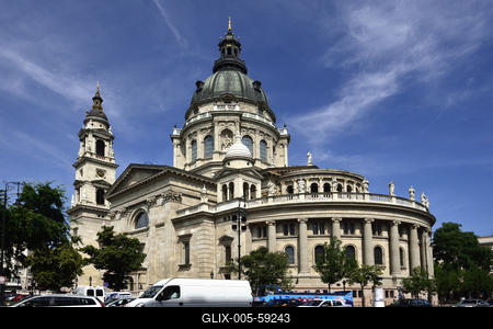 Budapest, Szent István-bazilika-stock-foto