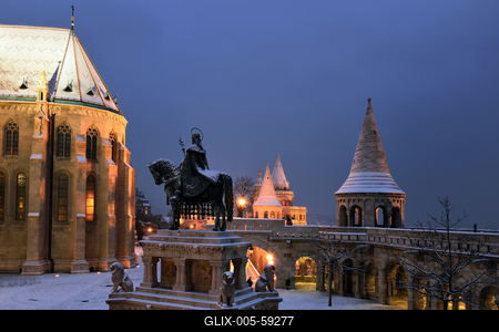 Budapest, Halászbástya-stock-foto