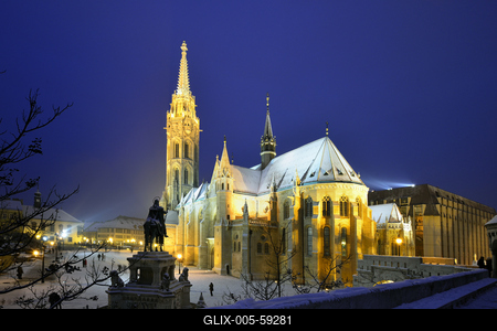 Budapest, Mátyás-templom-stock-foto