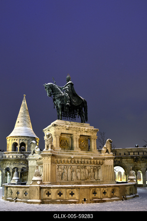 Budapest, Halászbástya-stock-foto
