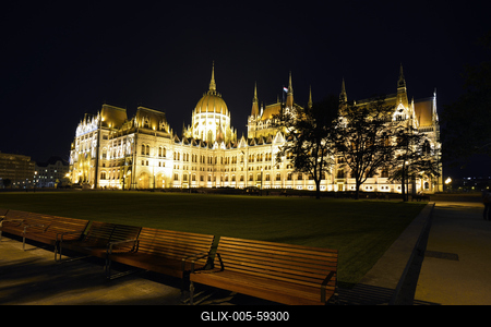Budapest, Országház (Parlament)-stock-foto