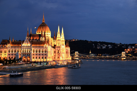 Budapest, Országház (Parlament)-stock-foto