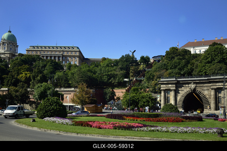 Budapest, Várhegy-alagút-stock-foto