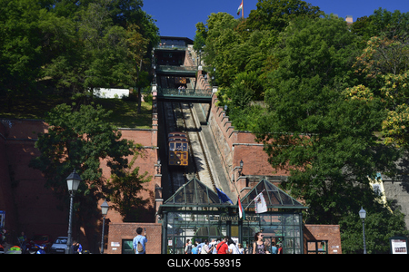Budapest, Budavári Sikló-stock-foto