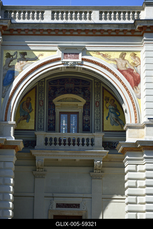 Budapest, Várkert Bazár-stock-foto