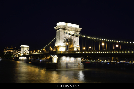 Budapest, Lánchíd-stock-foto