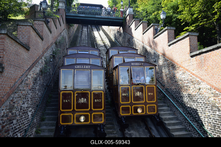 Budapest, Budavári Sikló-stock-foto