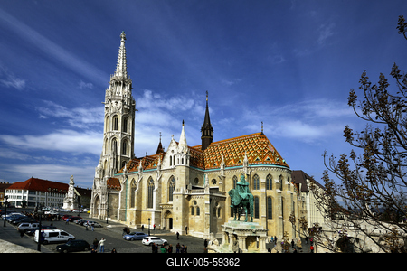 Budapest, Mátyás-templom-stock-foto