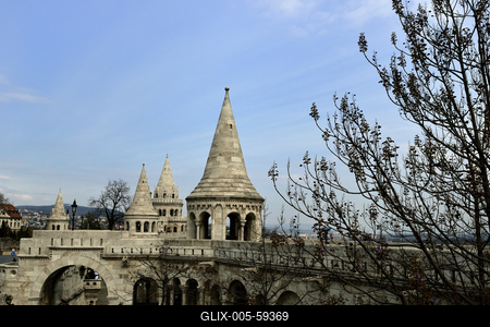 Budapest, Halászbástya-stock-foto