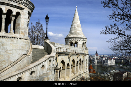 Budapest, Halászbástya-stock-foto