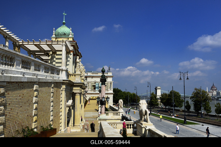 Budapest, Várkert Bazár-stock-foto