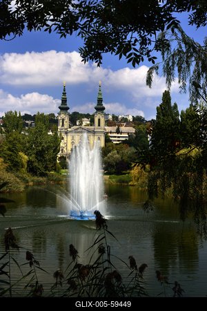 Budapest, Feneketlen-tó-stock-foto