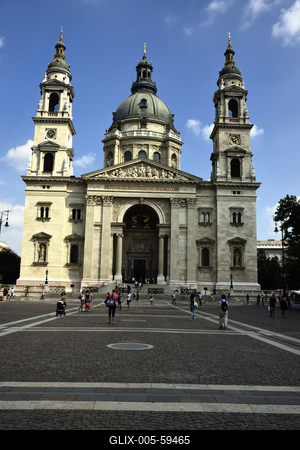 Budapest, Szent István-bazilika-stock-foto