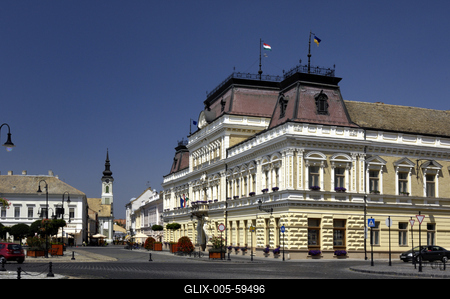 Baja város főtere-stock-foto