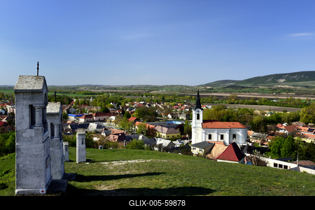 A bodajki kálvária 1736-ban készült.-stock-foto