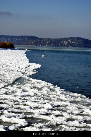 Téli Balaton-stock-foto