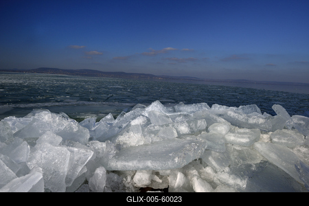 Téli Balaton-stock-foto