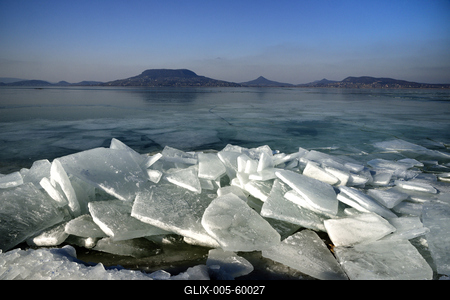 Téli Balaton-stock-foto