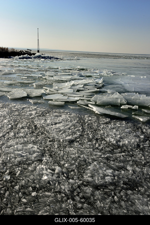 Téli Balaton-stock-foto