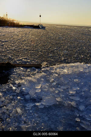 Téli Balaton-stock-foto