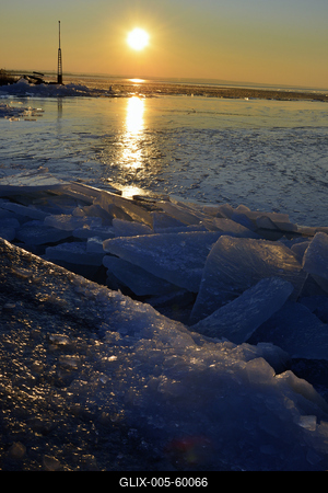 Téli Balaton-stock-foto