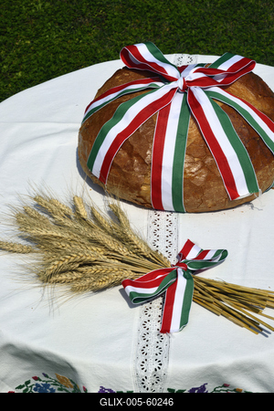 Új kenyér augusztusban.-stock-foto