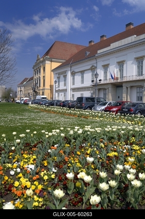 Budapest, Sándor-palota-stock-foto