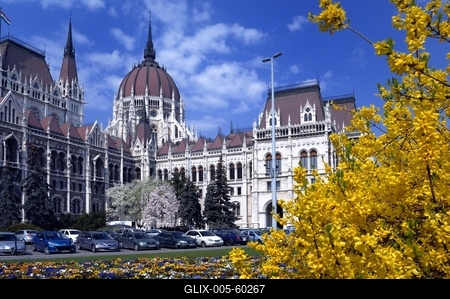Budapest, Országház (Parlament)-stock-foto