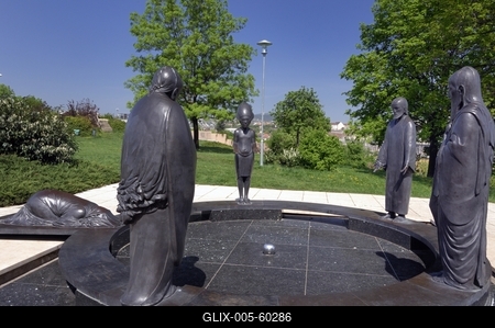 Budapest, Gellért-hegyi szobrok-stock-foto