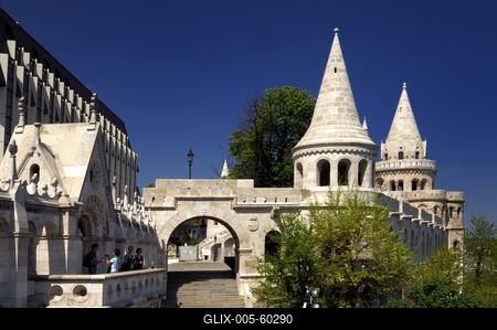 Budapest, Halászbástya-stock-foto