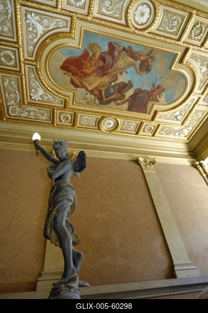 Budapest, Saxlehner-palota (Postamúzeum)-stock-foto