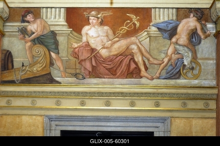 Budapest, Saxlehner-palota (Postamúzeum)-stock-foto