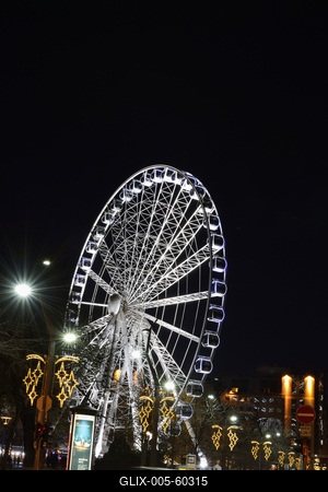 Erzsébet téri óriáskerék-stock-foto