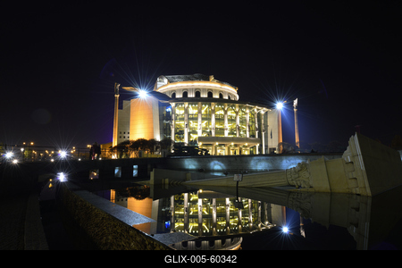 Budapest, Nemzeti Színház-stock-foto