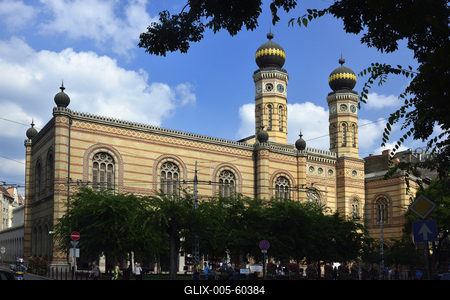 Budapest, Dohány utcai zsinagóga (Nagy Zsinagóga)-stock-foto