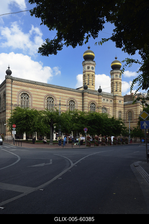 Budapest, Dohány utcai zsinagóga (Nagy Zsinagóga)-stock-foto
