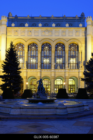 Budapest, Pesti Vigadó-stock-foto