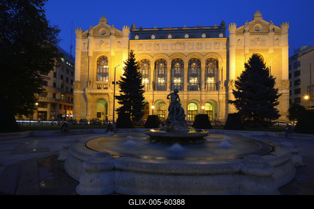Budapest, Pesti Vigadó-stock-foto
